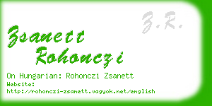 zsanett rohonczi business card